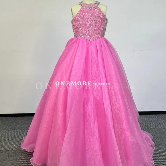 One More Couture Other - Onemore Couture Pink Formal Kids Dress